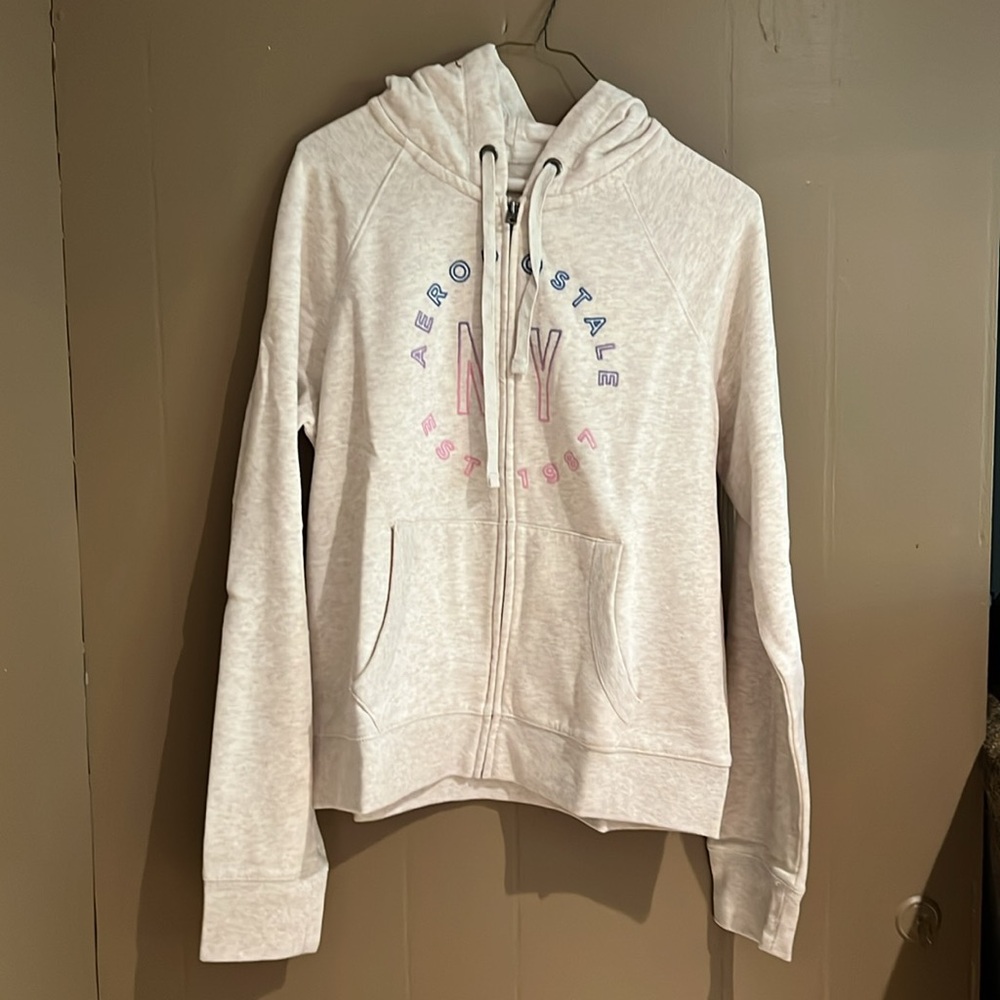 Aeropostale Women’s Fleece Lined New York Full Zip Hoodie Sz L NEW
